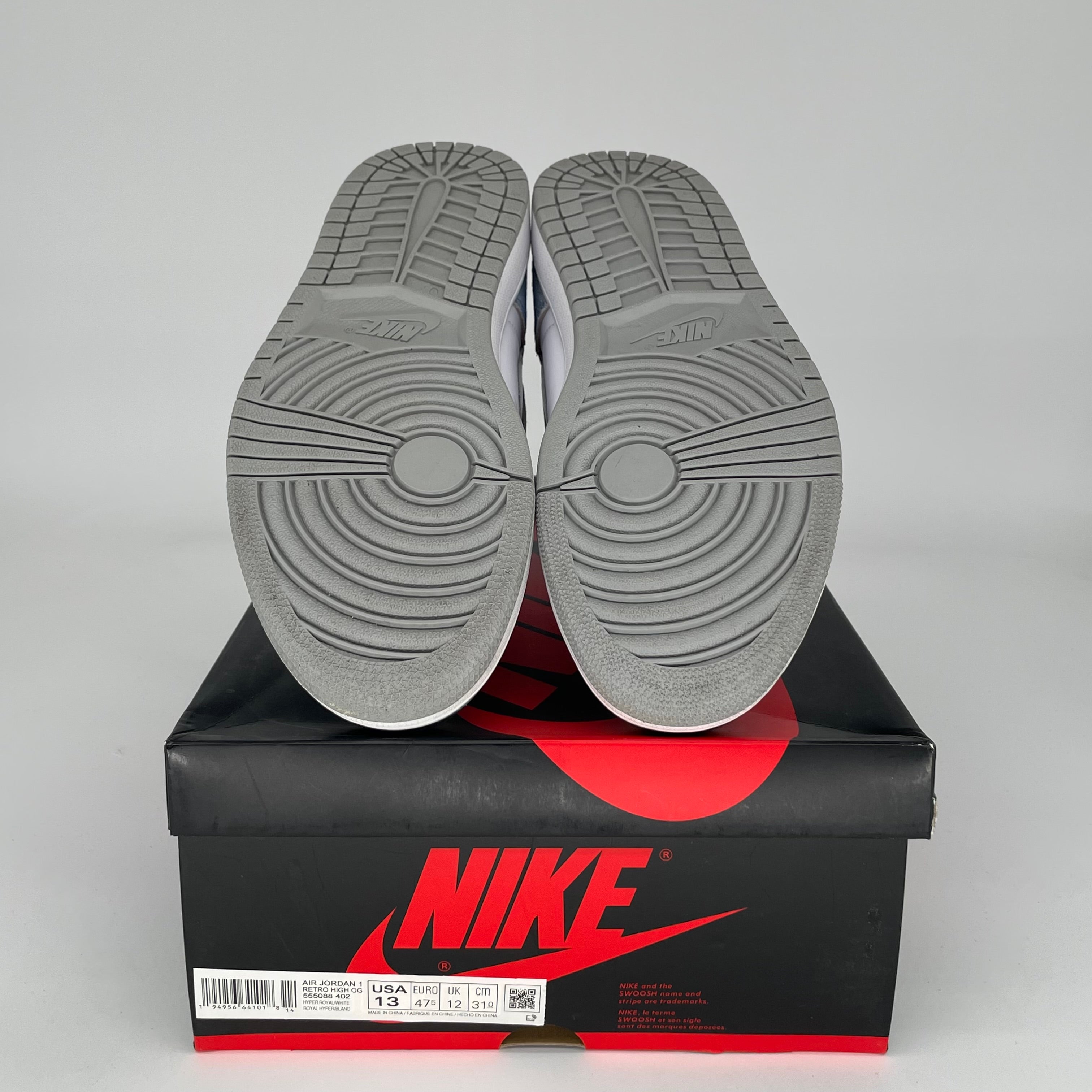 AIR JORDAN 1 HYPER ROYAL Men's Basketball Shoes Size 13 - 555088-402 | Authentic Retro Sneakers for Streetwear & Casual Outfits