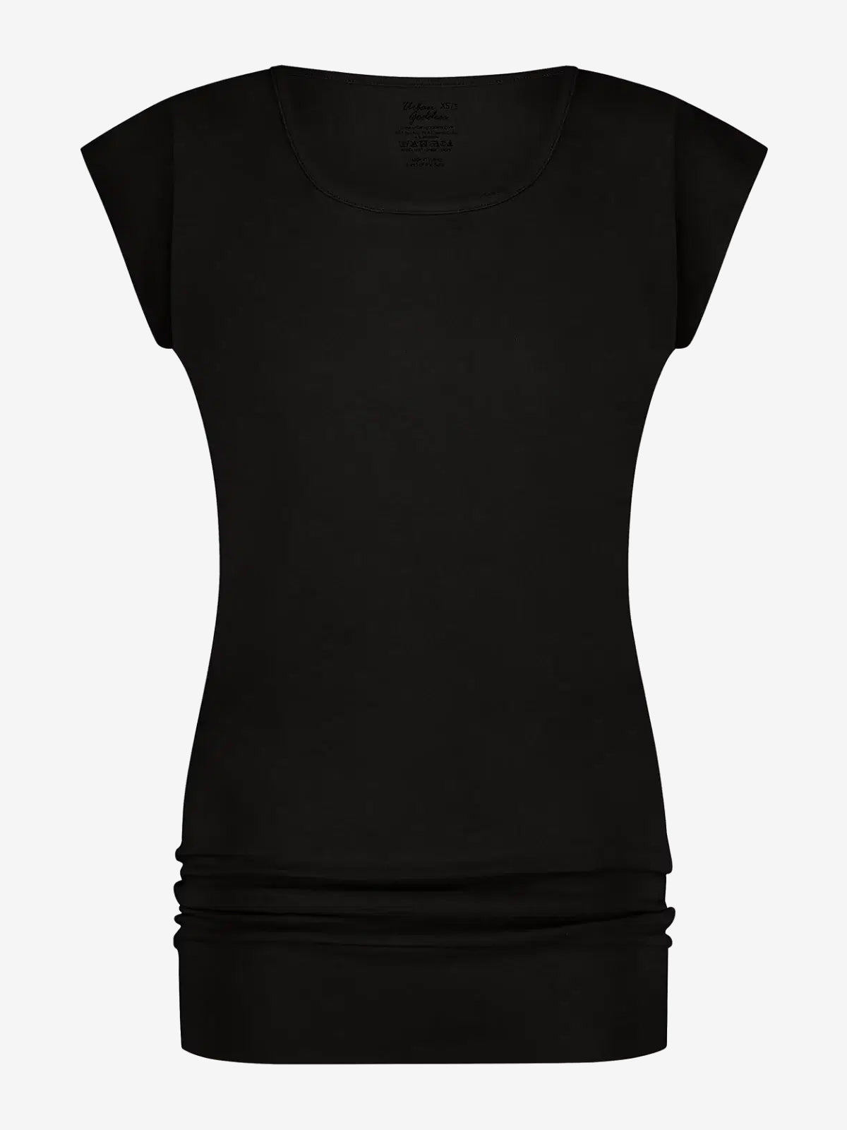 Urban Goddess Asana Yoga Tee - Onyx Black Women's Yoga Shirt | Breathable Workout Top for Yoga, Pilates & Gym