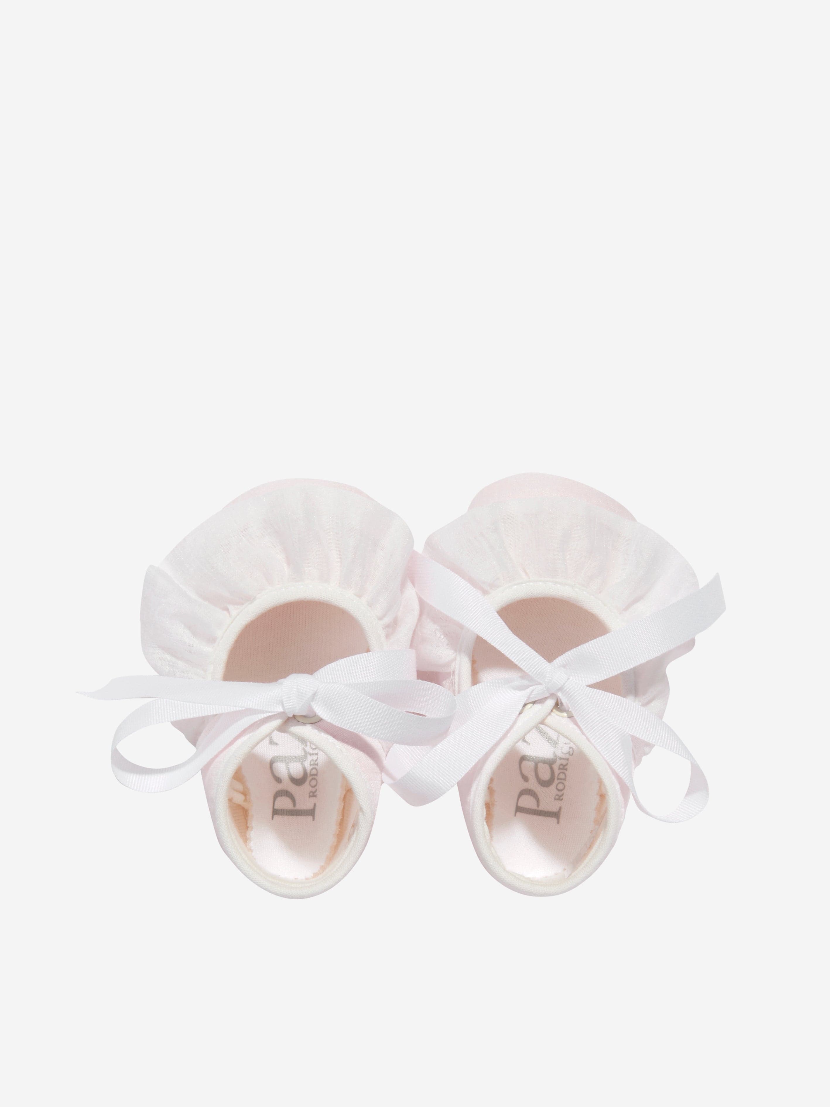 Baby Girls Pink Ruffle Pre-Walker Shoes - Soft & Comfortable First Walking Shoes for Infants & Toddlers - Perfect for Special Occasions, Photo Shoots & Everyday Wear