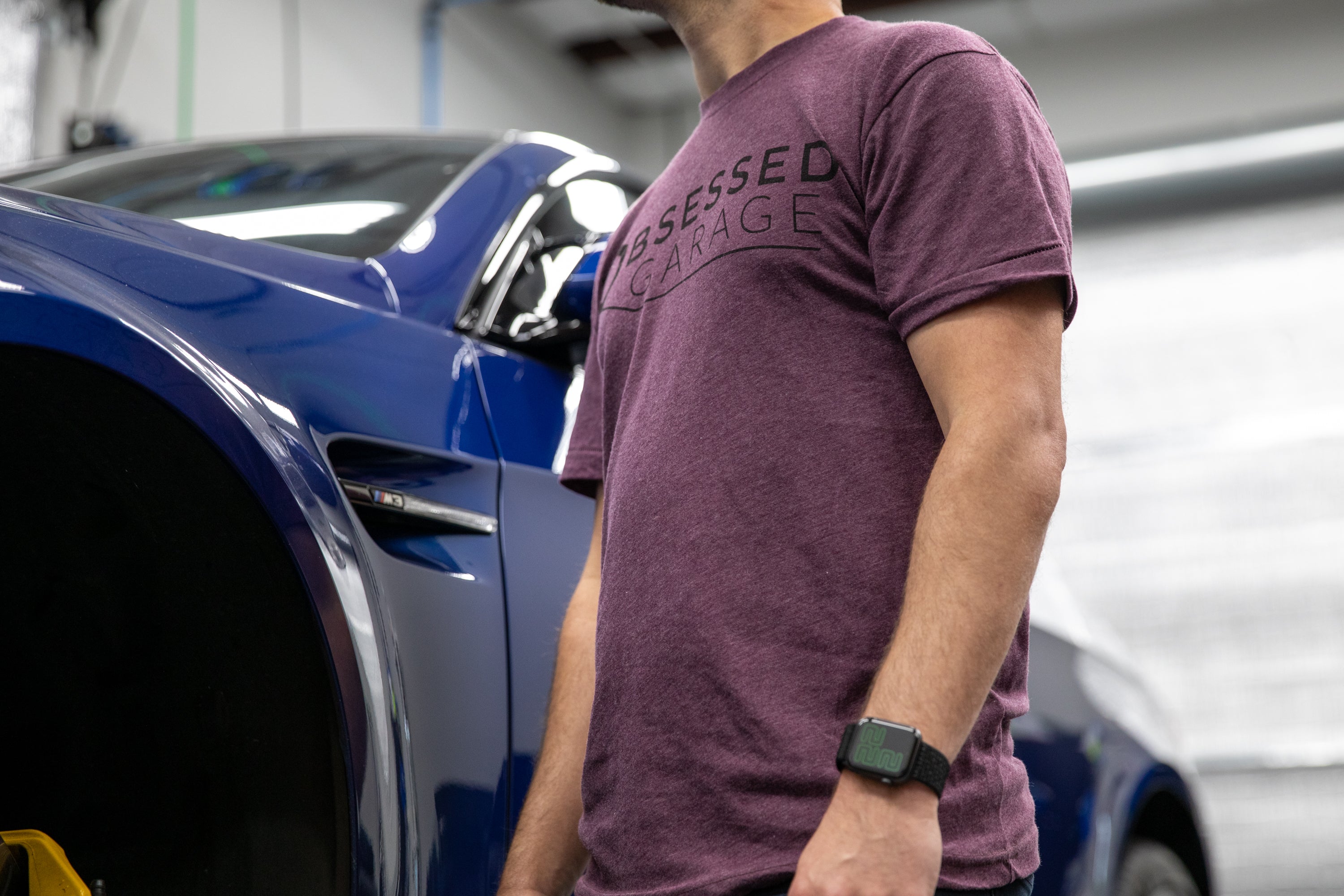Obsessed Garage Logo T-Shirt - Premium Cotton Unisex Tee for Car Enthusiasts - Perfect for Car Shows, Meetups & Casual Wear