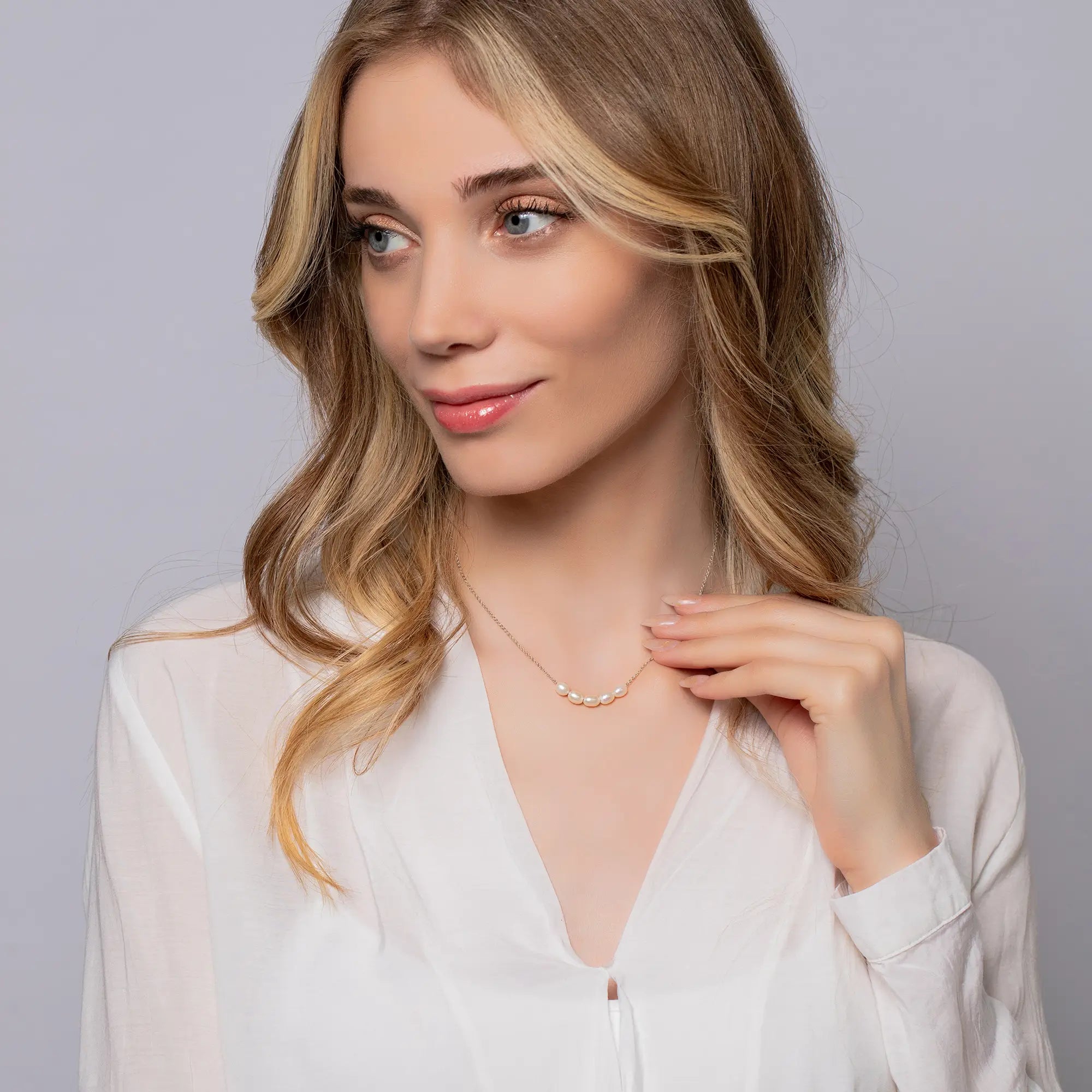 Elegant Pearl Bead Necklace for Women - 18K Gold Plated Bridal Jewelry Gift - Perfect for Weddings, Anniversaries & Special Occasions