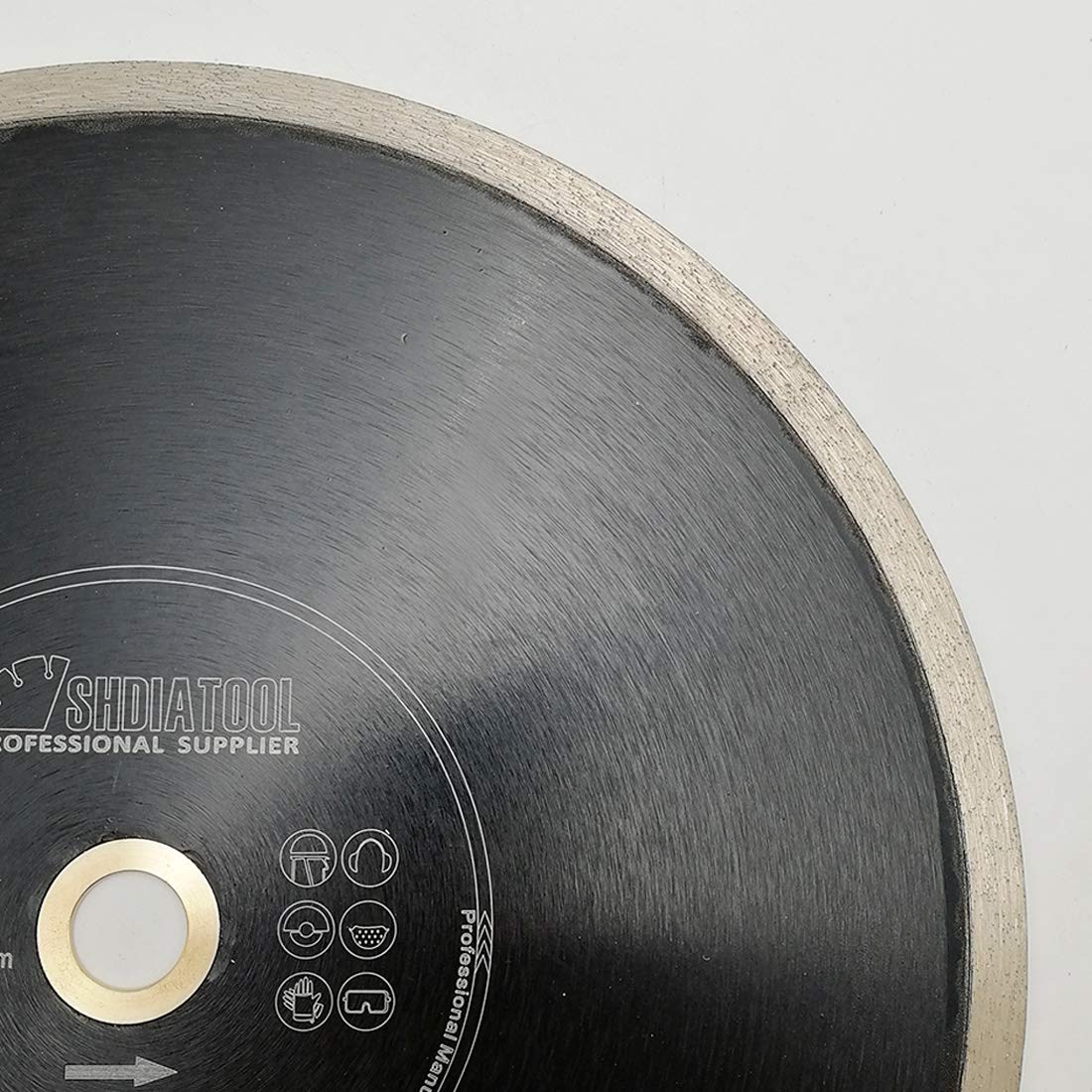 10 Inch Diamond Ceramic Tile Saw Blade - Continuous Rim Wet Cutting for Porcelain, Granite, Marble (5-Pack) | Perfect for DIY Home Renovation & Professional Tile Installation Projects