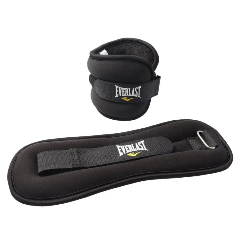 Everlast 1kg Adjustable Ankle & Wrist Weights for Women & Men - Fitness Training, Running, Walking & Home Workouts