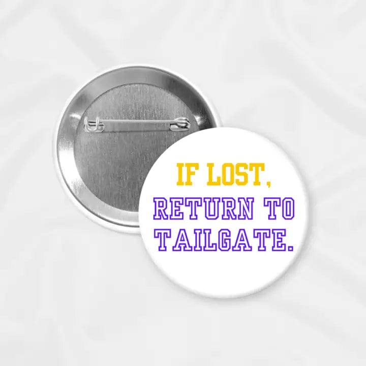 Return To Tailgate Gameday Button - Premium Tailgating Accessory for Football Games, Parties & Outdoor Events
