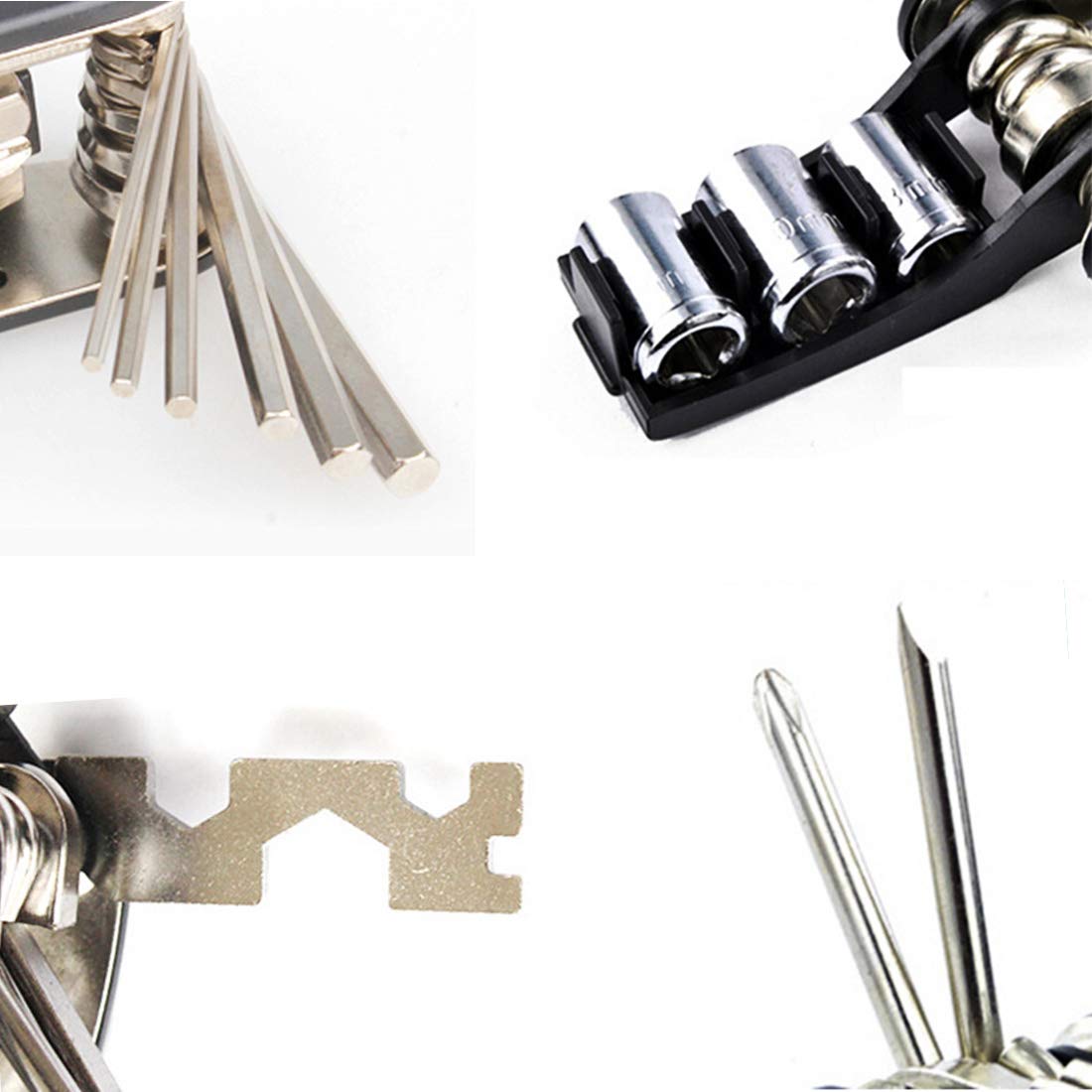 GBIS Portable 16-in-1 Multi-Function Bicycle Repair Tool Kit - Professional Steel Mechanic Tools for Mountain, Road & Racing Bikes - Perfect for On-the-Go Repairs & Emergency Cycling Maintenance