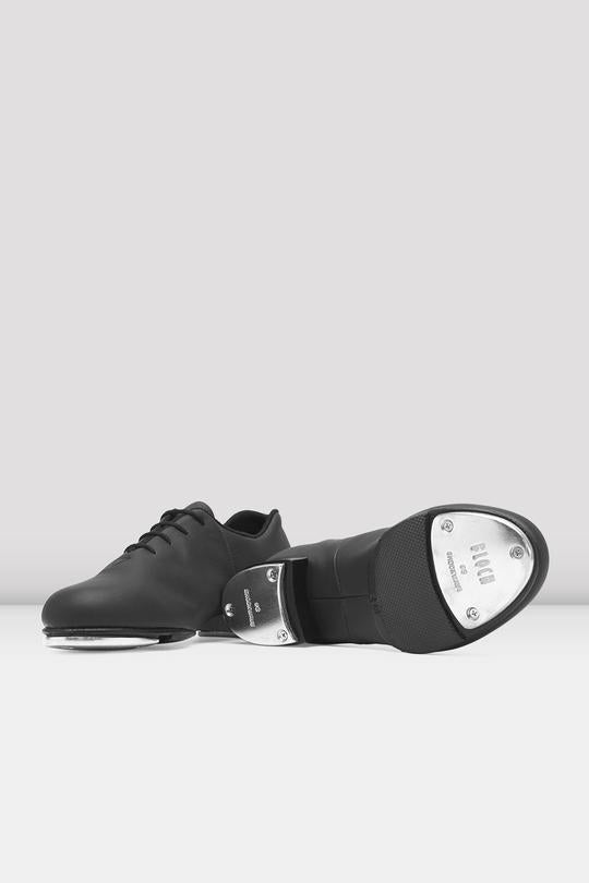 Bloch Men's Black Tap Dance Shoes - Flexible Leather Sole for Comfort & Performance - Perfect for Tap Dancing, Performances & Practice