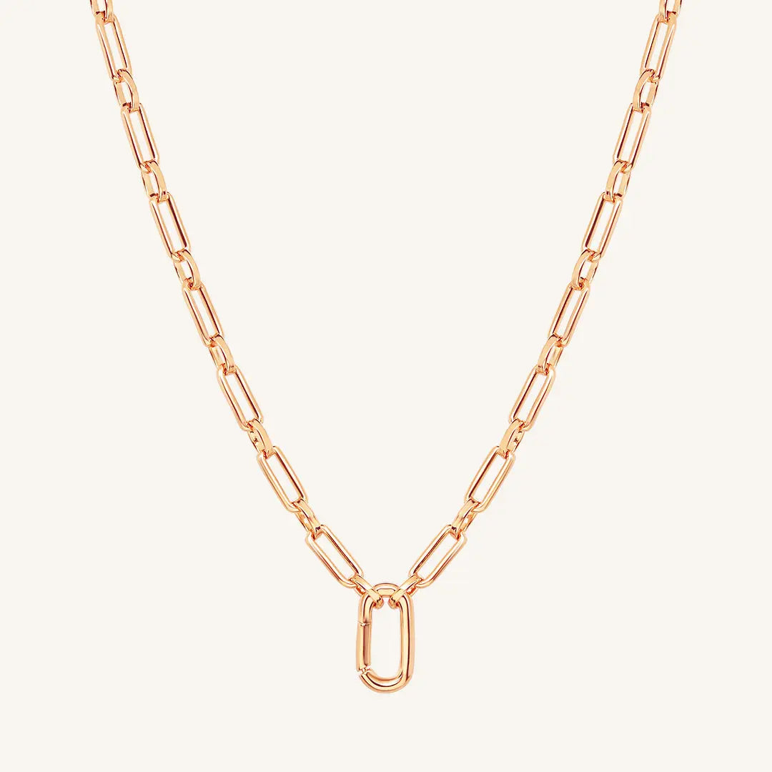 Create Link Necklace 55cm - Elegant Gold/Silver Chain Necklace for Women, Trendy Layering Jewelry Gift for Her | Perfect for Date Night, Office Wear & Special Occasions
