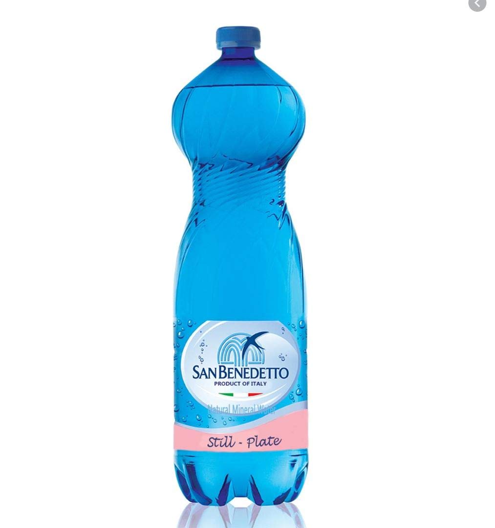Premium Italian Mineral Natural Water - 50.7 fl oz Bottled Spring Water (Pack of 24) | Hydration for Home, Office, Gym & Outdoor Activities