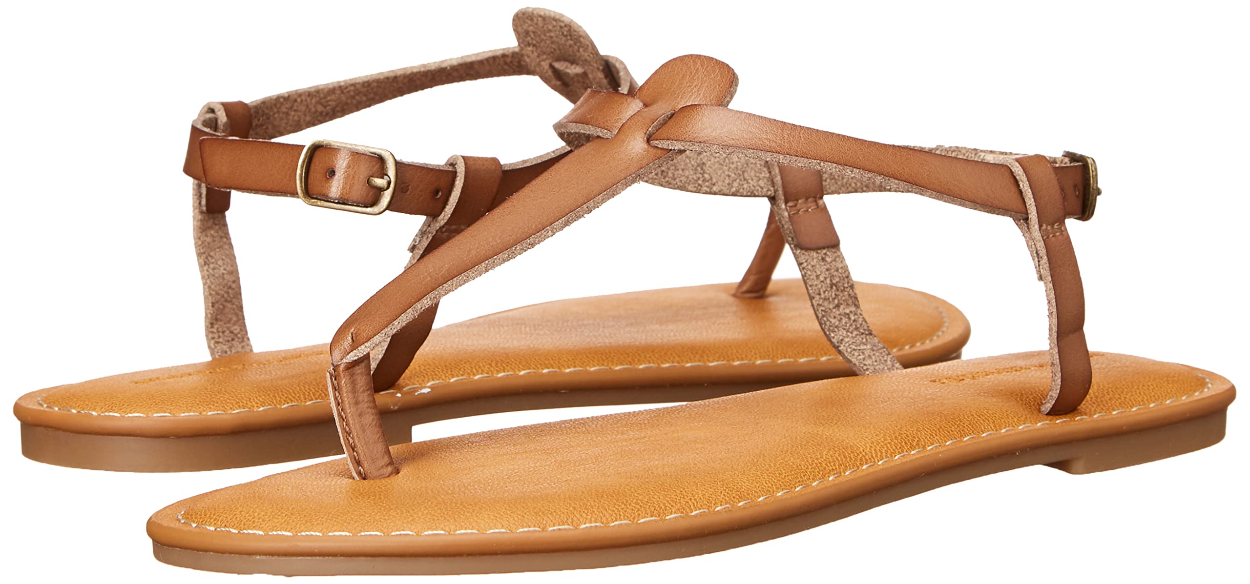 Amazon Essentials Women's Casual Thong Sandal with Adjustable Ankle Strap - Comfortable Summer Flip Flops for Beach, Pool, and Outdoor Wear