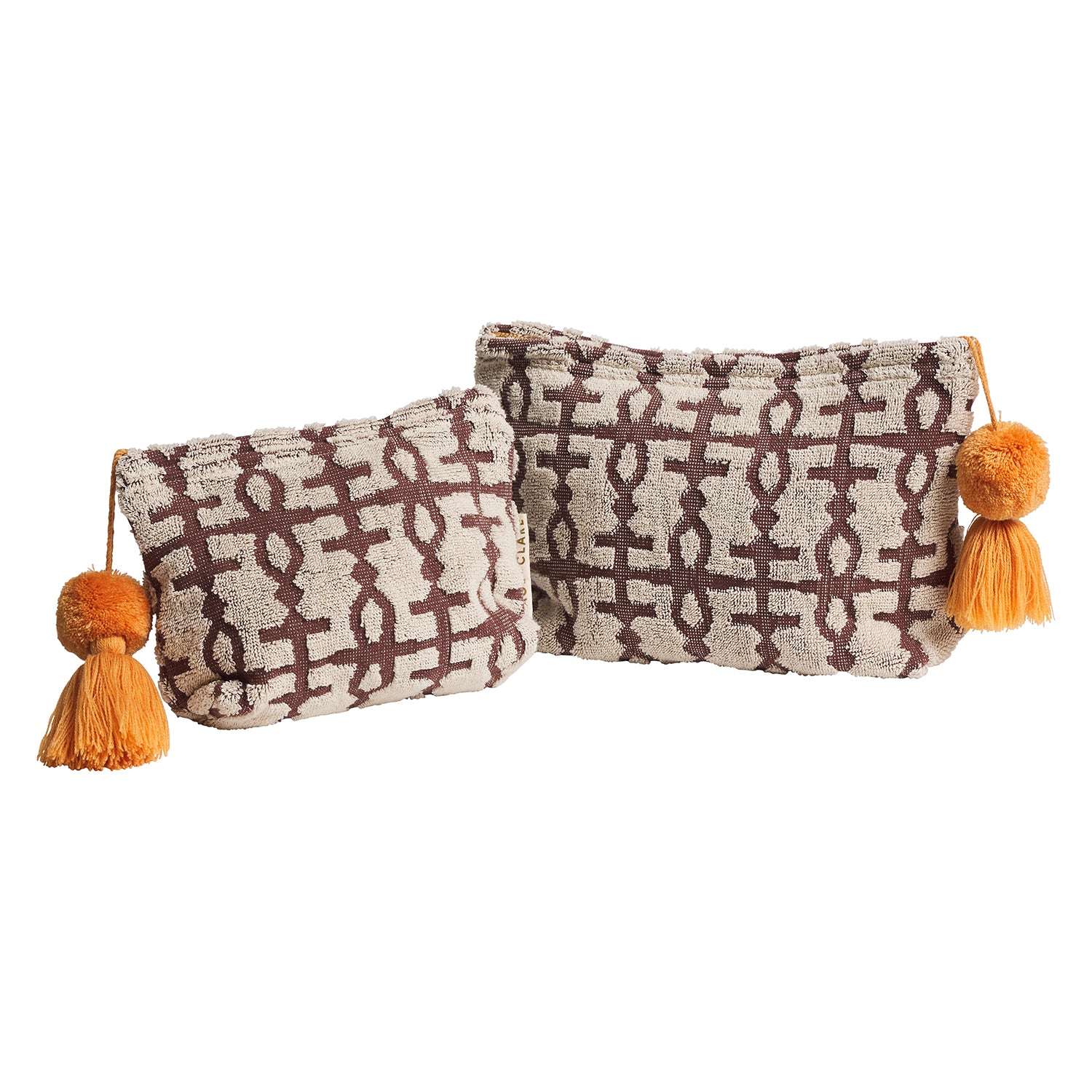 Amata Terry Pouch Clove - Soft & Stylish Makeup Bag for Travel, Gym & Daily Essentials | Perfect Cosmetic Organizer for Women & Men