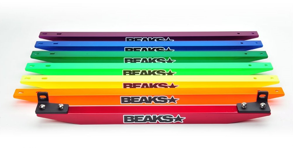 Beaks Candy Green Subframe Tie Bar for 1996-2000 Honda Civic - Improve Chassis Stiffness & Handling Performance for Street Racing & Track Days