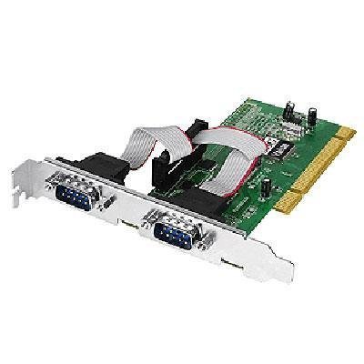 SIIG JJ-P20511-S3 2-Port PCI Serial Adapter Card - High Speed Serial I/O Controller for Industrial Automation, POS Systems & Legacy Device Connectivity