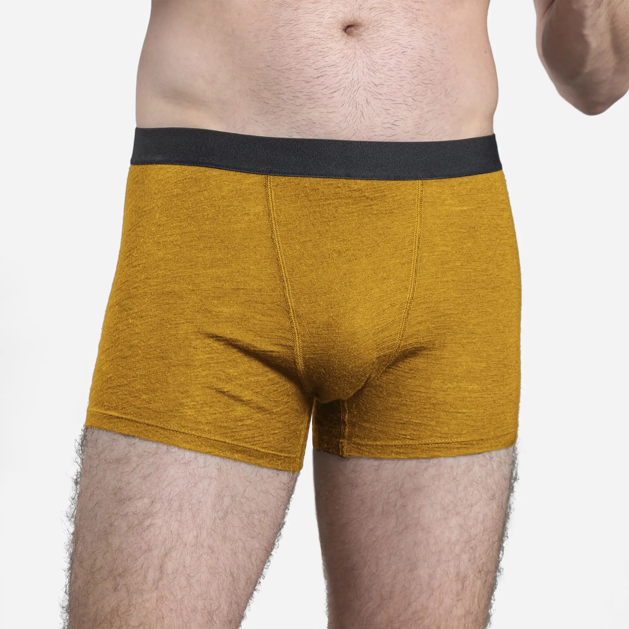 Ultra-Soft Men's Alpaca Wool Boxer Briefs - 160 GSM Lightweight Underwear for All-Day Comfort | Perfect for Travel, Hiking & Cold Weather Activities