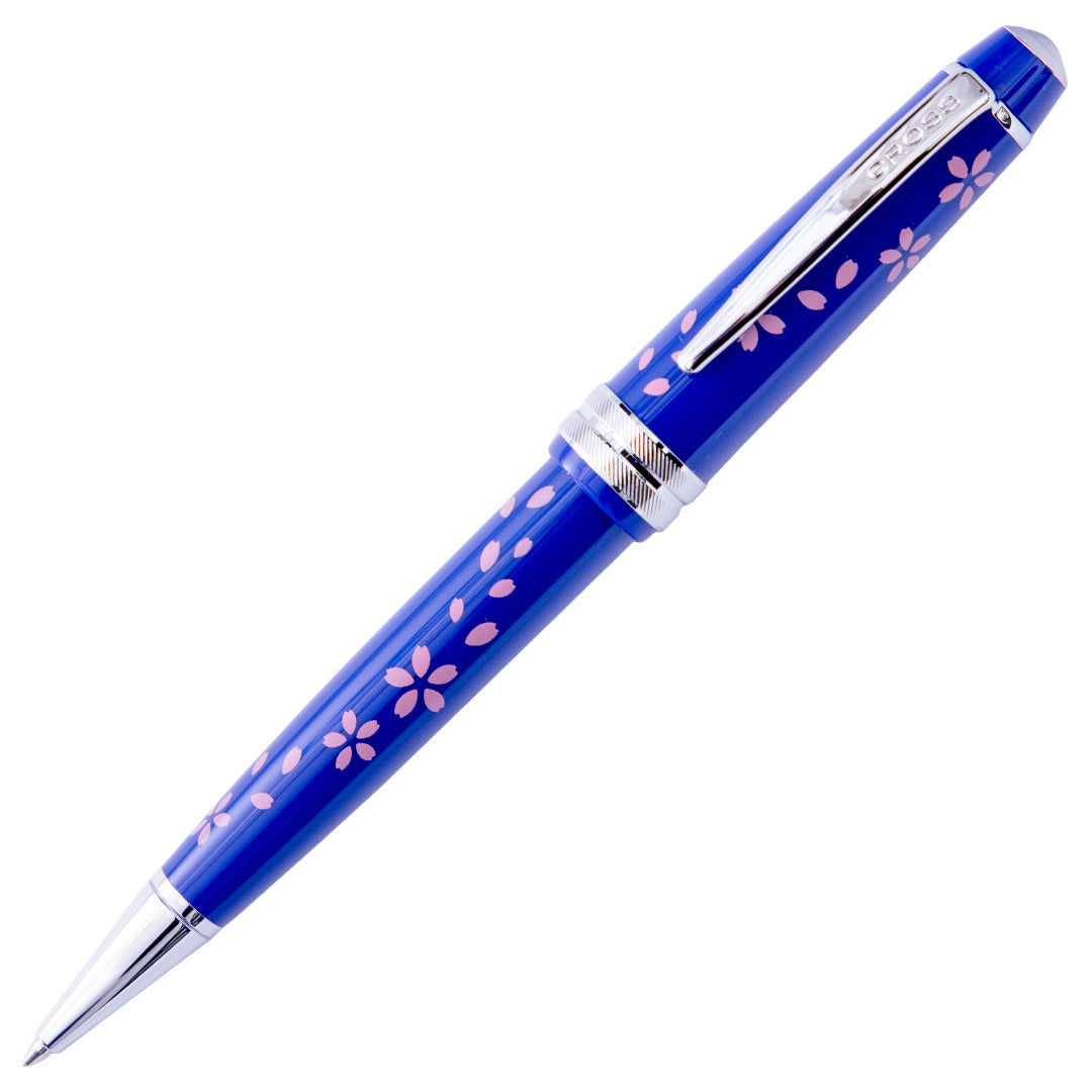 Cross Bailey Light Ballpoint Pen - Cherry Blossom Blue with Chrome Trim | Premium Writing Instrument for Office, School & Gift Giving | Smooth Writing Experience