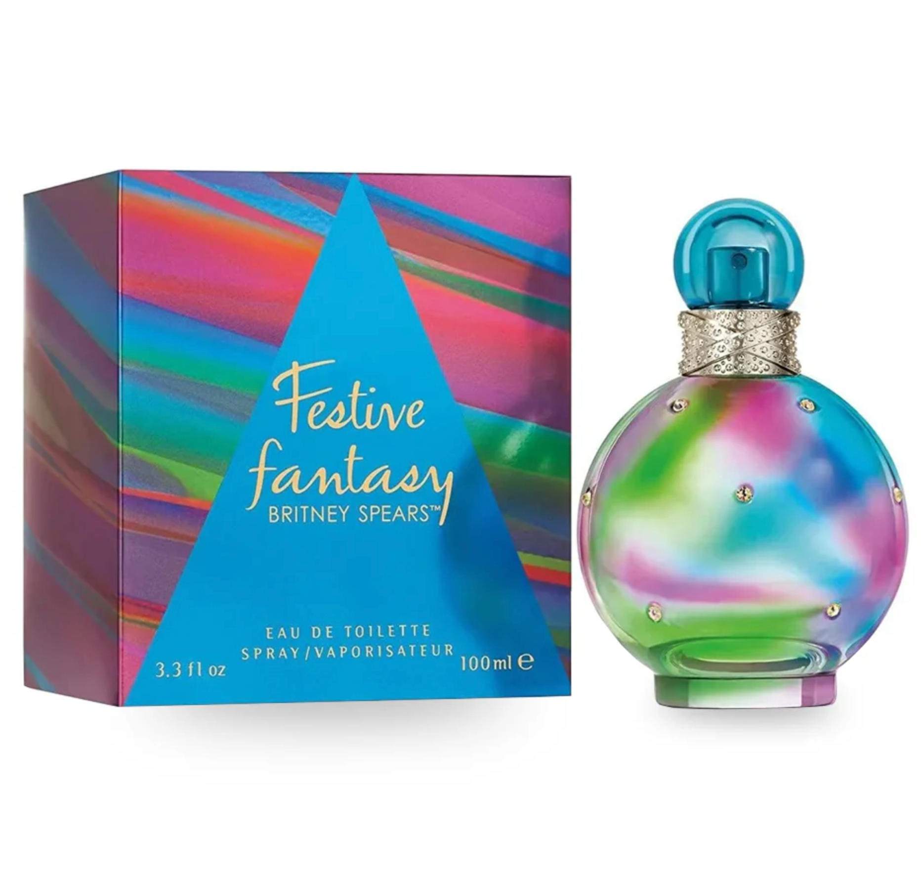 Britney Spears Festive Fantasy 100ML Eau de Toilette Spray for Women - Perfect for Holidays, Parties & Special Occasions