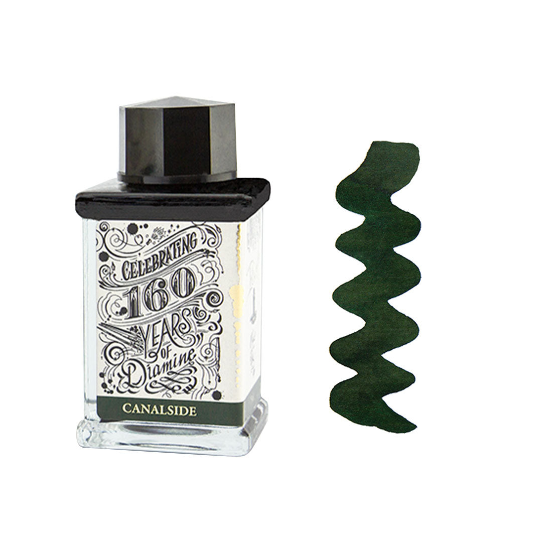 Diamine 160th Anniversary Fountain Pen Ink - 75ml Bottle for Calligraphy, Writing & Art - Premium Ink for Pens, Dip Pens & Brush Lettering