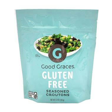 Good Graces Seasoned Gluten-Free Croutons - 5.5 oz | Perfect for Salads, Soups & Snacking
