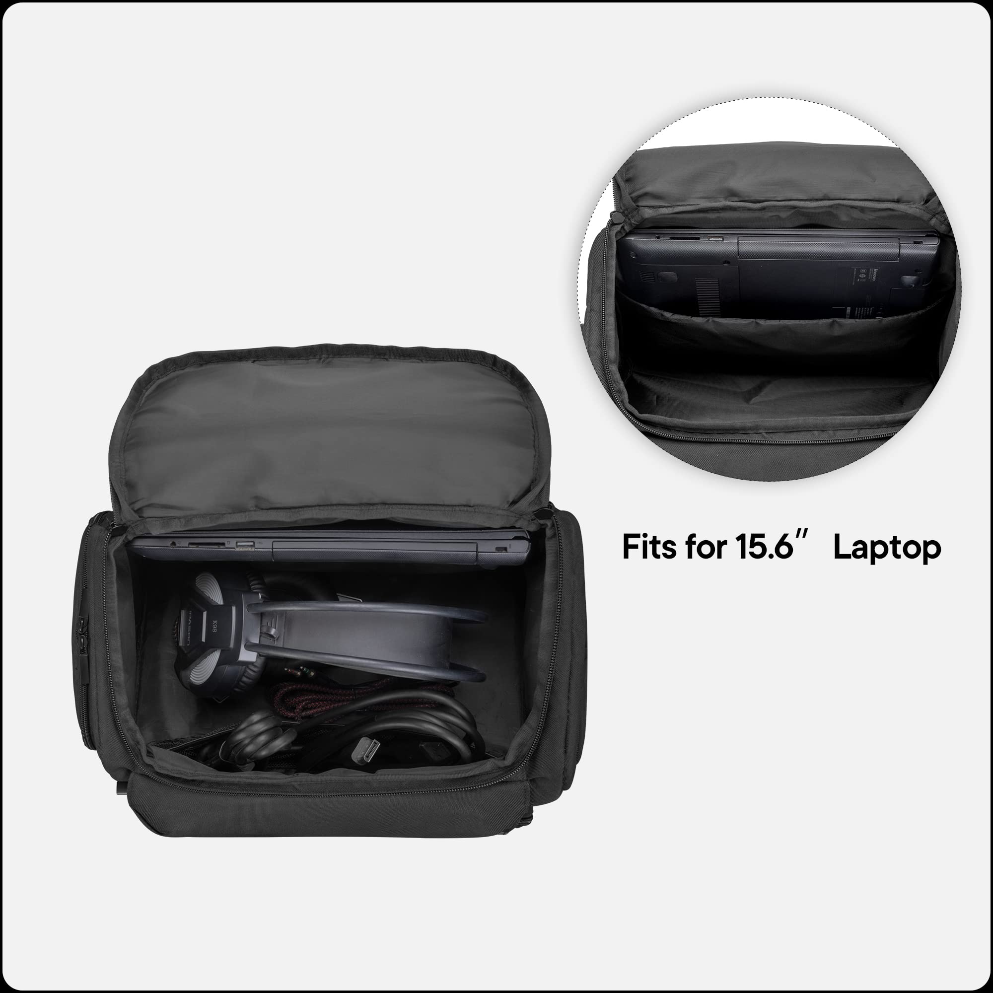 LoDrid Gaming Backpack for Xbox Series X - Extra Console Bag & 15.6