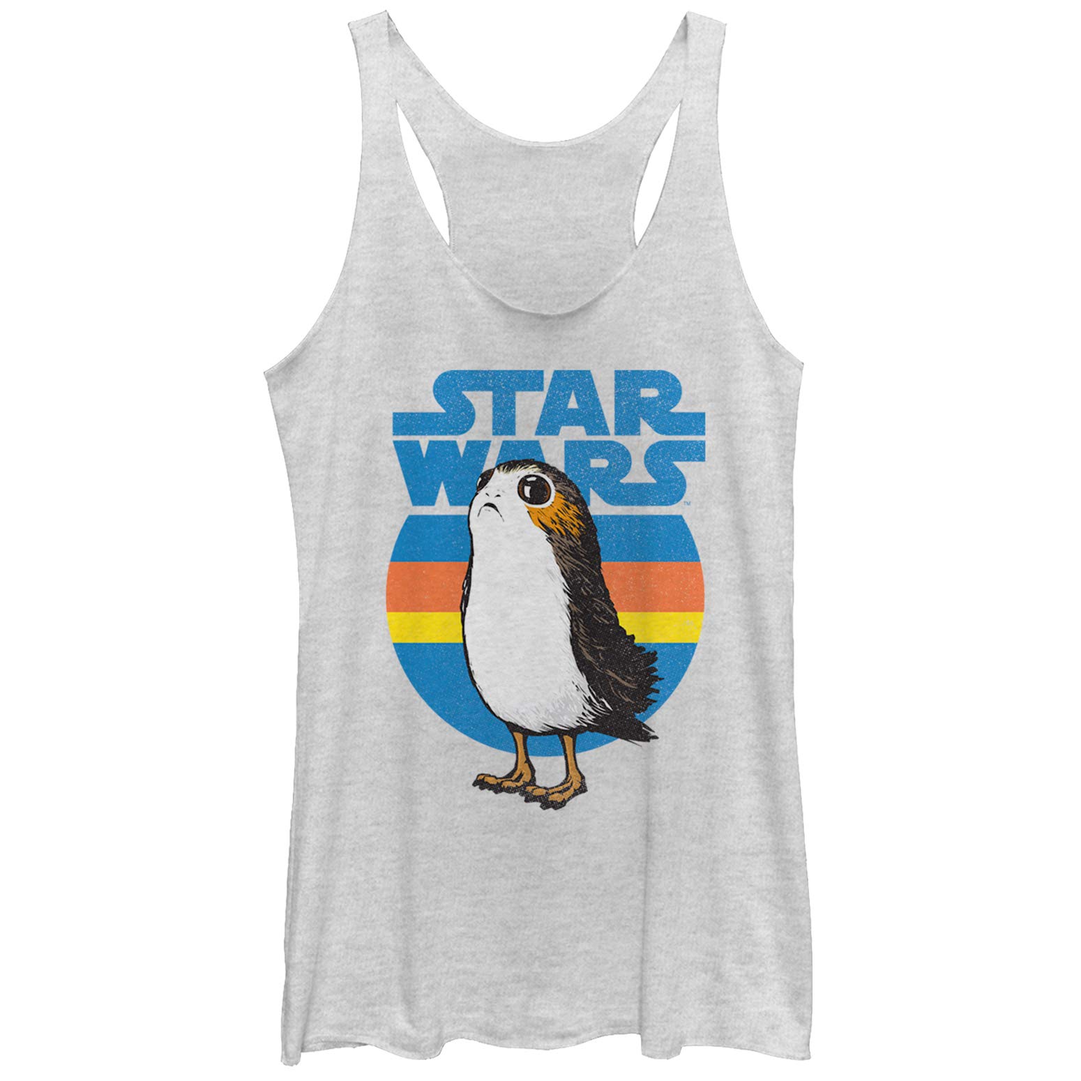 STAR WARS Women's Officially Licensed PORG Racerback Tank Top - Junior's Graphic Tee for Cosplay, Gift & Casual Wear