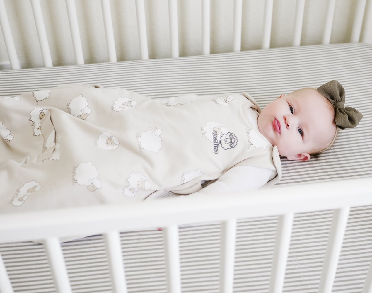 4 Season Baby Sleep Sack - Merino Wool & Organic Cotton for Newborn to 2 Years - Warm & Breathable Infant Sleeping Bag for All Seasons - Perfect for Nursery, Daycare & Travel