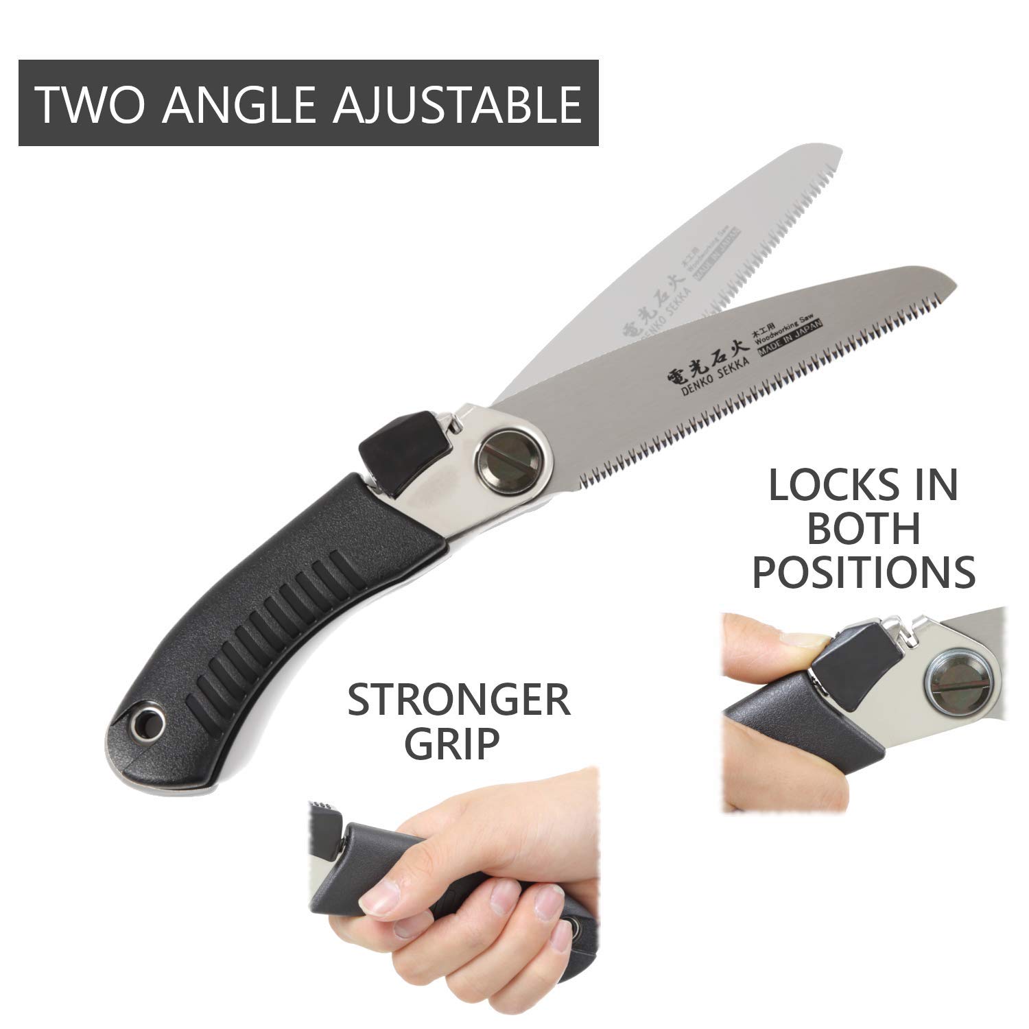 Woodking Japanese Pull Saw with 2 Blades (Flush Cut & Pruning) - Premium Woodworking Hand Saw for Carpentry, DIY Projects & Fine Woodcraft | Ergonomic Long Handle & Precision Cutting | Ideal for Furniture Making, Trim Work & Garden Pruning