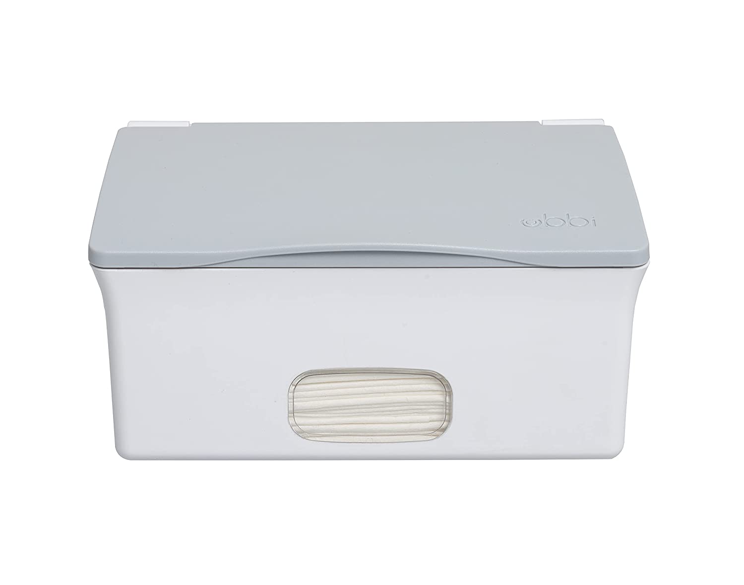Ubbi Flushable Wipes Dispenser - Gray | Hygienic & Convenient Baby Wipes Container for Diaper Changes, Bathroom & On-the-Go Use