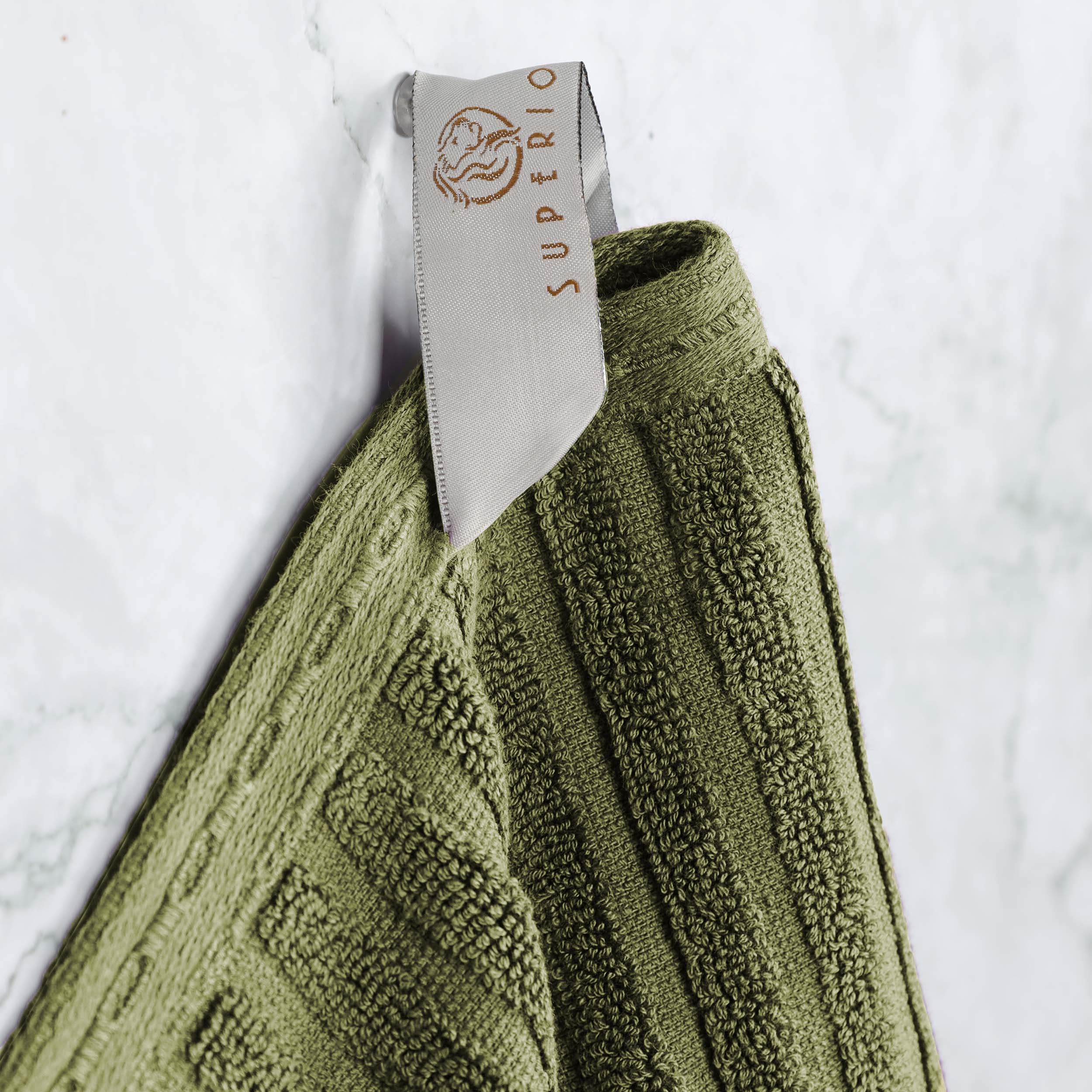 Premium Cotton Ribbed Textured Hand Towels - Ultra Absorbent 4-Piece Bath Towel Set for Kitchen, Bathroom & Gym - Soft Quick-Drying Guest Towels