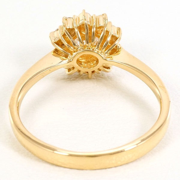 18K Yellow Gold Diamond Ring for Women - Elegant Solitaire Engagement Wedding Band - Perfect for Proposals, Anniversaries & Special Occasions
