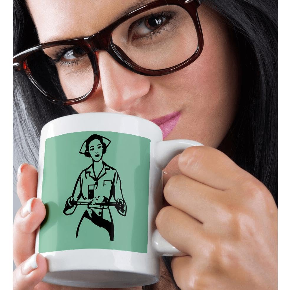 3D Rose Nurse Ceramic Coffee Mug - 11 oz Insulated Cup for Hot & Cold Drinks - Perfect Gift for Nurses, Medical Professionals & Healthcare Workers - Ideal for Hospitals, Clinics & Home Use