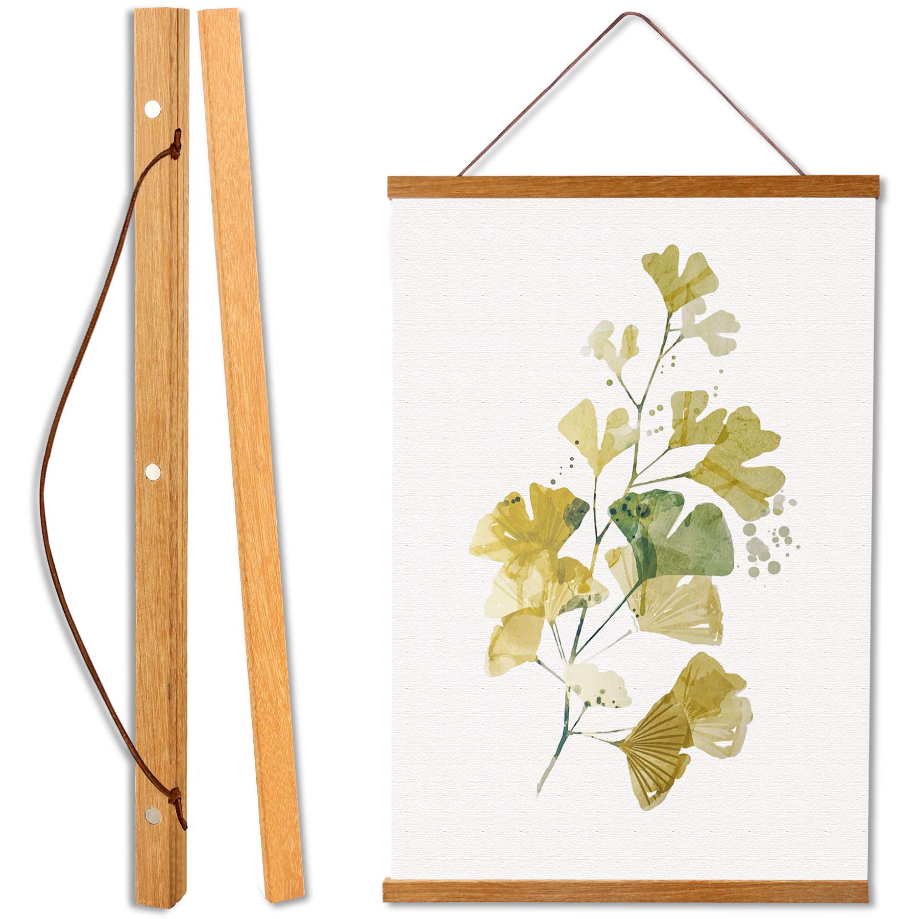 WITCOLOR Magnetic Poster Hanger Frame Kit - 8x10, 8x12, 8x20 Inch Wooden Wall Mount for Prints, Canvas Art & Diamond Paintings | Easy No-Drill Hanging Solution for Home, Office & Classroom Decor