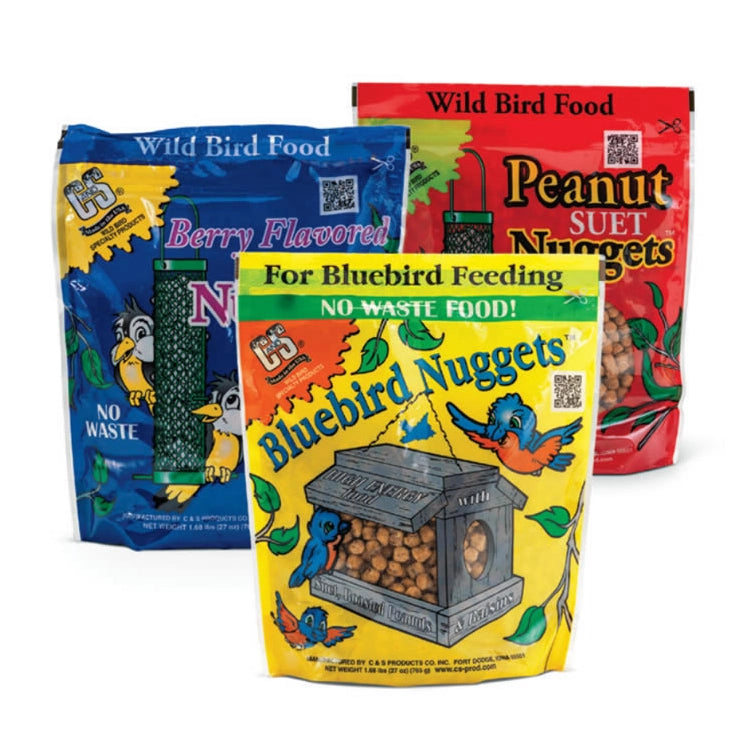 Premium Suet Nuggets for Birds - 3-Pack | High-Energy Wild Bird Food | Ideal for Backyard Feeders, Winter Bird Feeding & Wildlife Observation