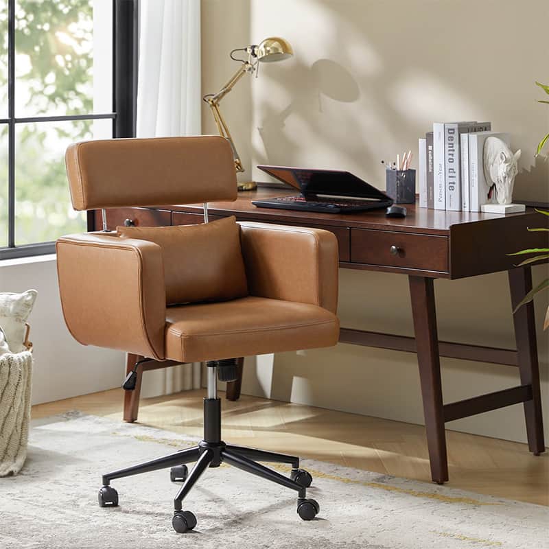 Sabina Ergonomic Office Chair with Adjustable Lumbar Support - Comfortable Computer Desk Chair for Home & Workspace - Perfect for Long Hours Sitting, Gaming & Remote Work