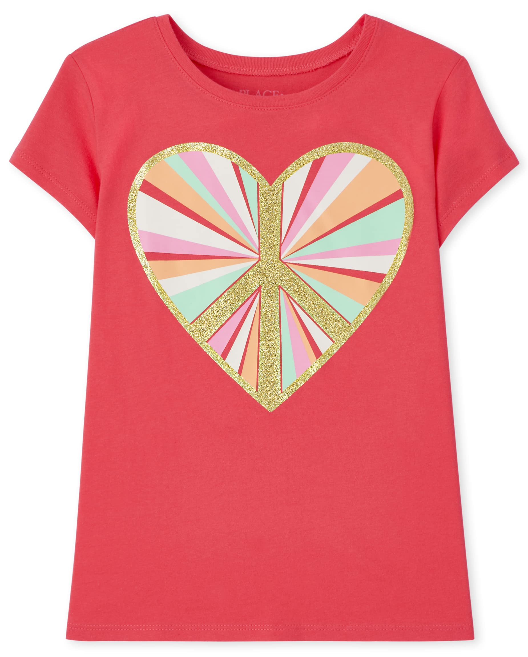 The Children's Place Girls Short Sleeve Graphic Tee - Cute Cotton T-Shirts for Toddlers & Kids - Perfect for Playdates, School & Everyday Wear