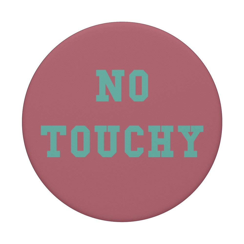 No Touchy PopSockets PopGrip - Swappable Phone Grip with Stand for iPhone, Samsung & Tablets | Secure Hold, One-Hand Use | Perfect for Commuting, Work & Video Calls