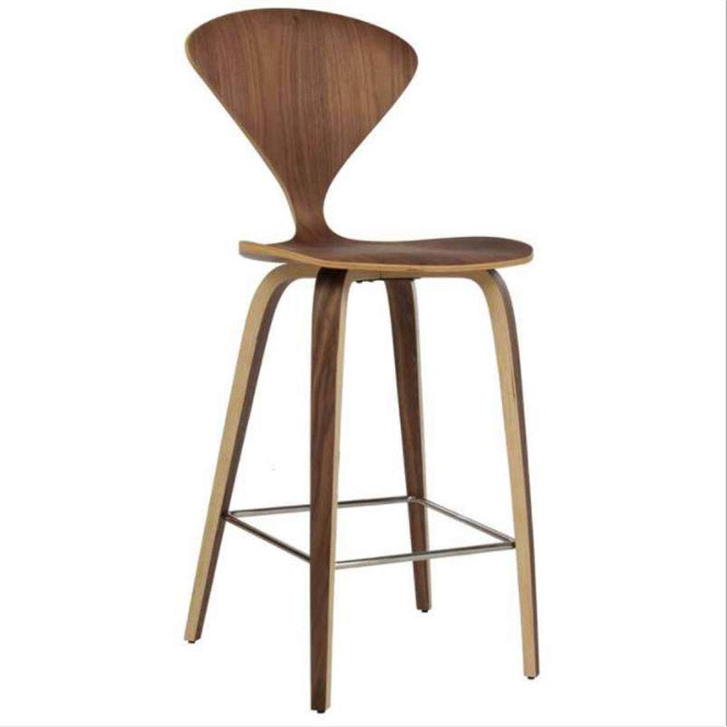 Nordic Solid Wood Bar Stool - 25.2