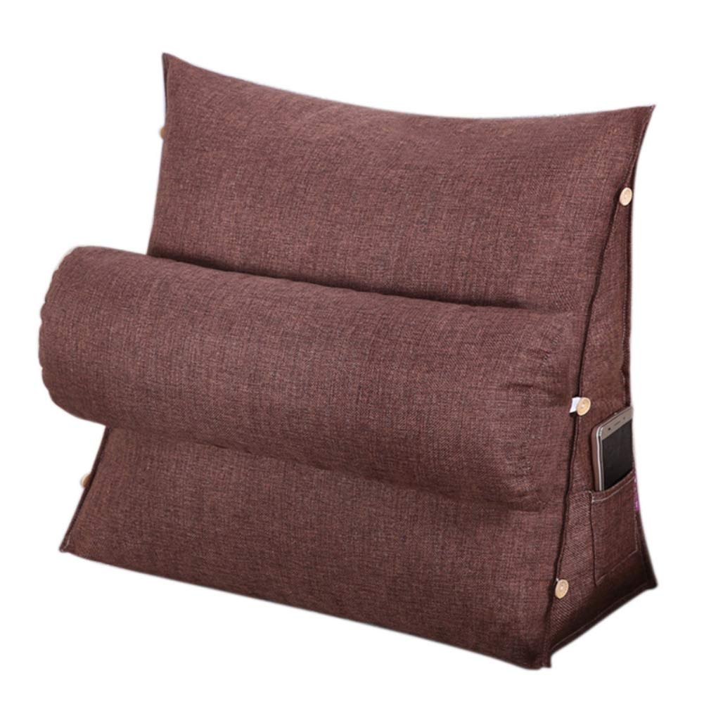 Ochine Wedge Reading & TV Pillow - Adjustable Neck Support with Pockets, Memory Foam Backrest & Arm Cushions - Removable Washable Cover - Perfect for Bed, Sofa & Watching TV