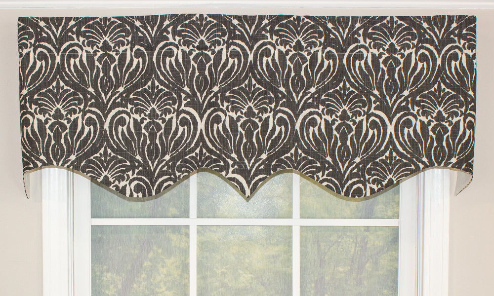 Elegant Sasha Regal Valance - Premium Window Valance for Living Room, Bedroom & Dining Room Decor - Perfect for Home & Office Interior Design