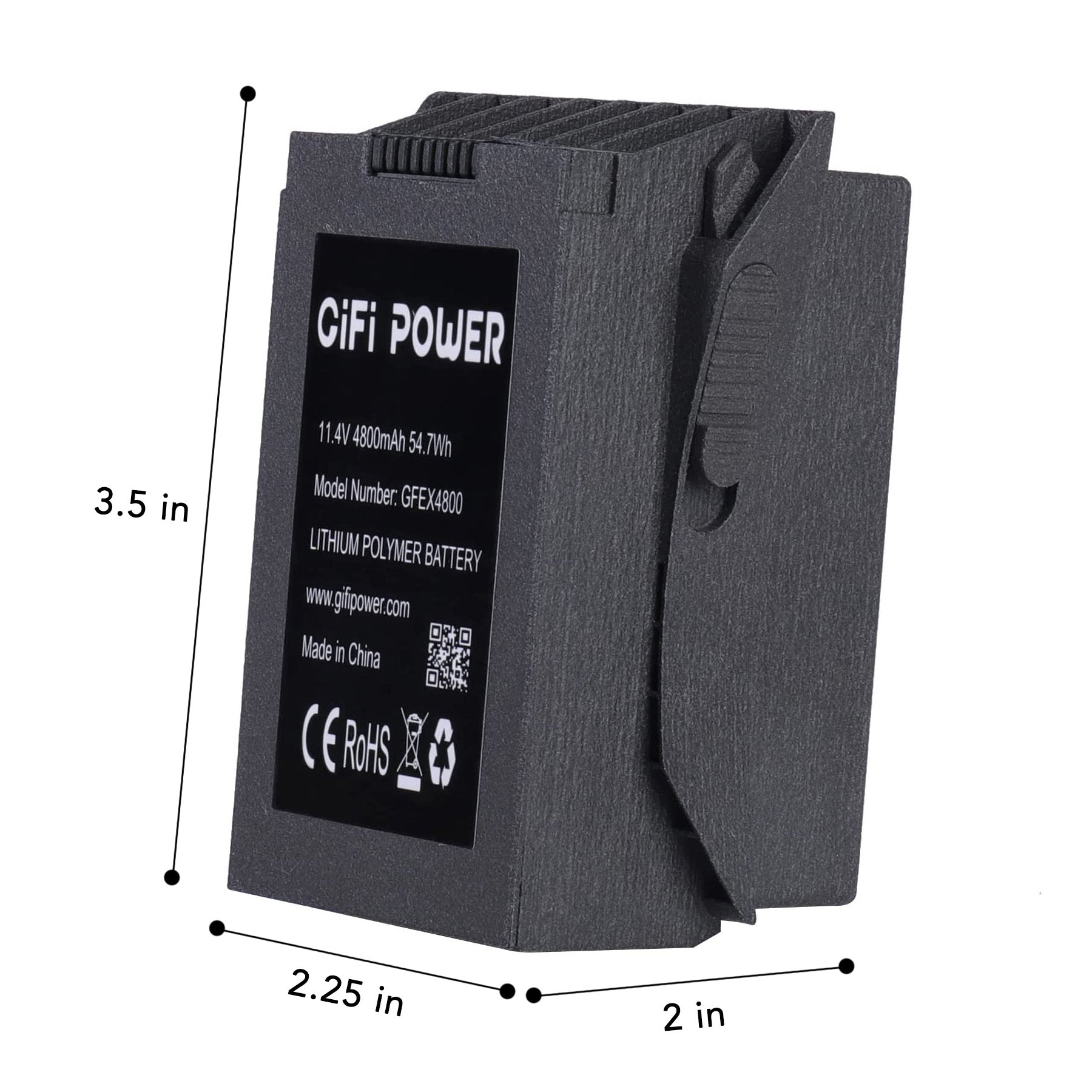 Mini Intelligent Flight Battery 4800mAh - Compatible with Eachine EX4 Pro, JJRC X12, CFly Faith Drones - Long-Lasting Power for Aerial Photography & Outdoor Adventures