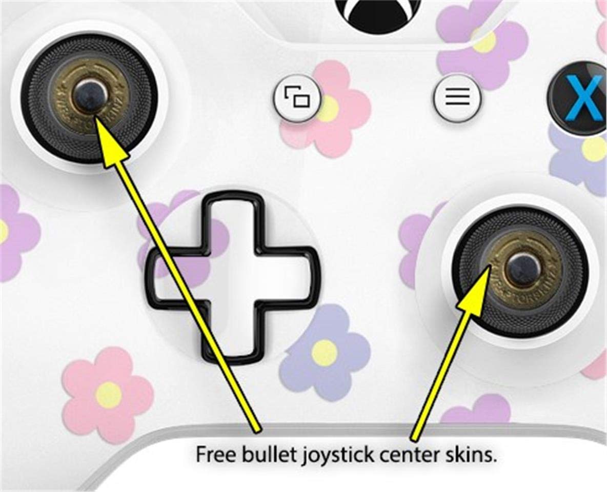 XBOX One S/X Controller Vinyl Skin Wrap - Pastel Flowers for Gaming & Protection