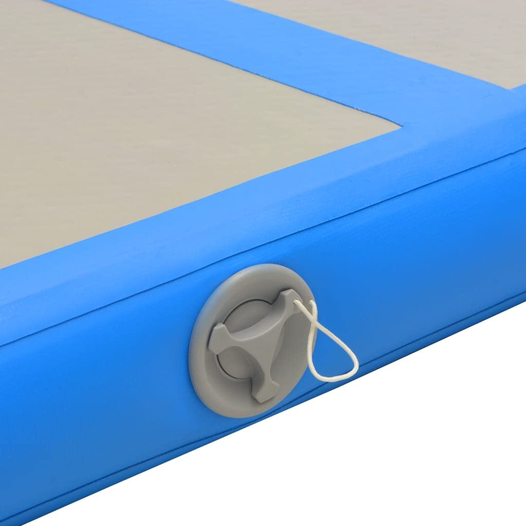 Inflatable Air Track Mat for Gymnastics, Tumbling & Cheerleading - Thick PVC Training Mat with Electric Pump - Perfect for Home Gym, Backyard & Indoor Sports Practice