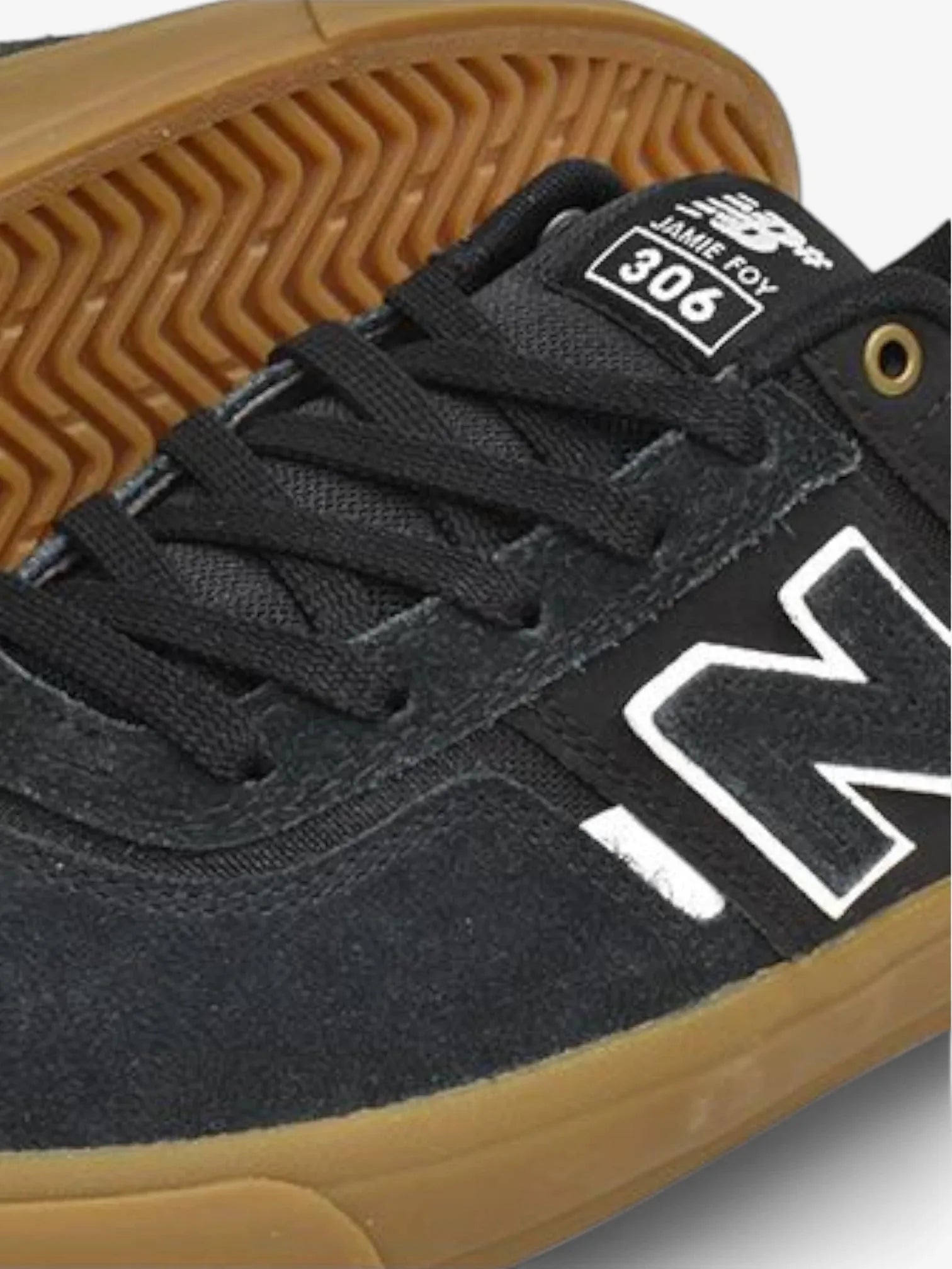 New Balance Numeric 306 Jamie Foy Skate Shoes - Black/Brown Colorway - High-Performance Skateboarding Sneakers for Street & Park Skating