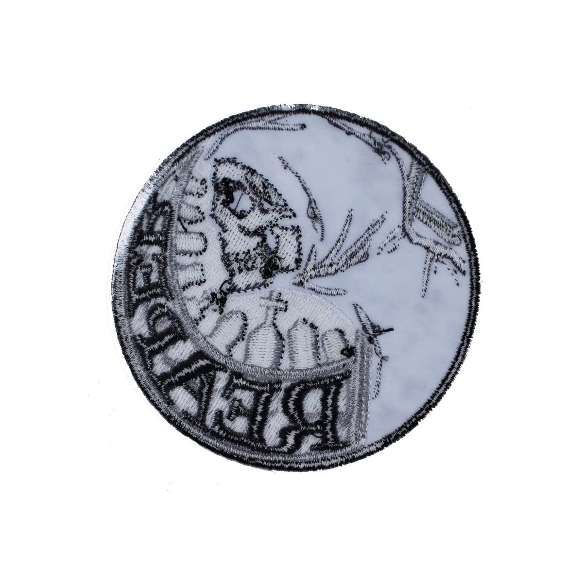 Reapers Circle Patch - Grim Death Kreepsville 666 Embroidered Iron-On Applique for Jackets, Bags & DIY Crafts