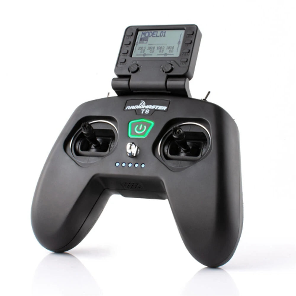 RadioMaster T8 Pro 2.4GHz 16CH Radio Transmitter - High Precision RC Controller for Drones, Cars & Boats - Long Range Wireless Remote with LCD Screen | Perfect for FPV Racing, RC Hobbyists & Outdoor Adventures