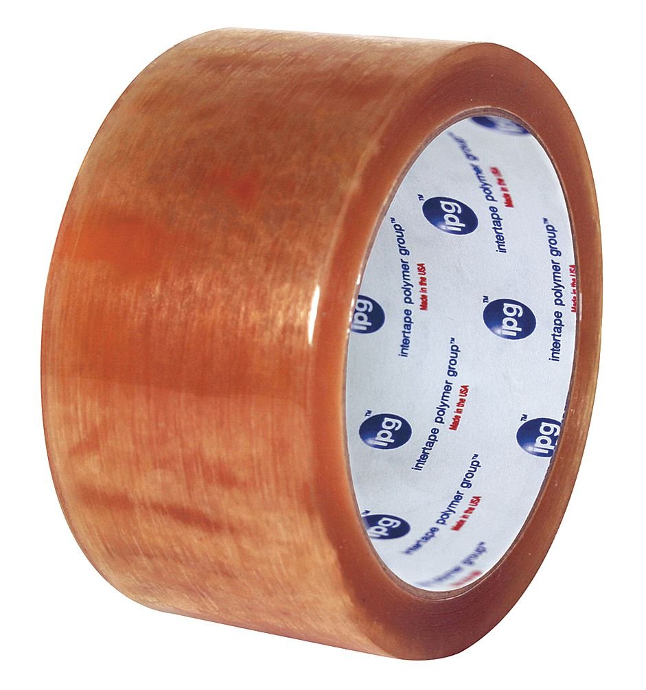 Intertape Polymer (IPG) N8222G Clear Rubber Adhesive Carton Sealing Tape - Heavy Duty Packaging Tape for Shipping Boxes, Moving & Storage - Hand Dispenser Compatible