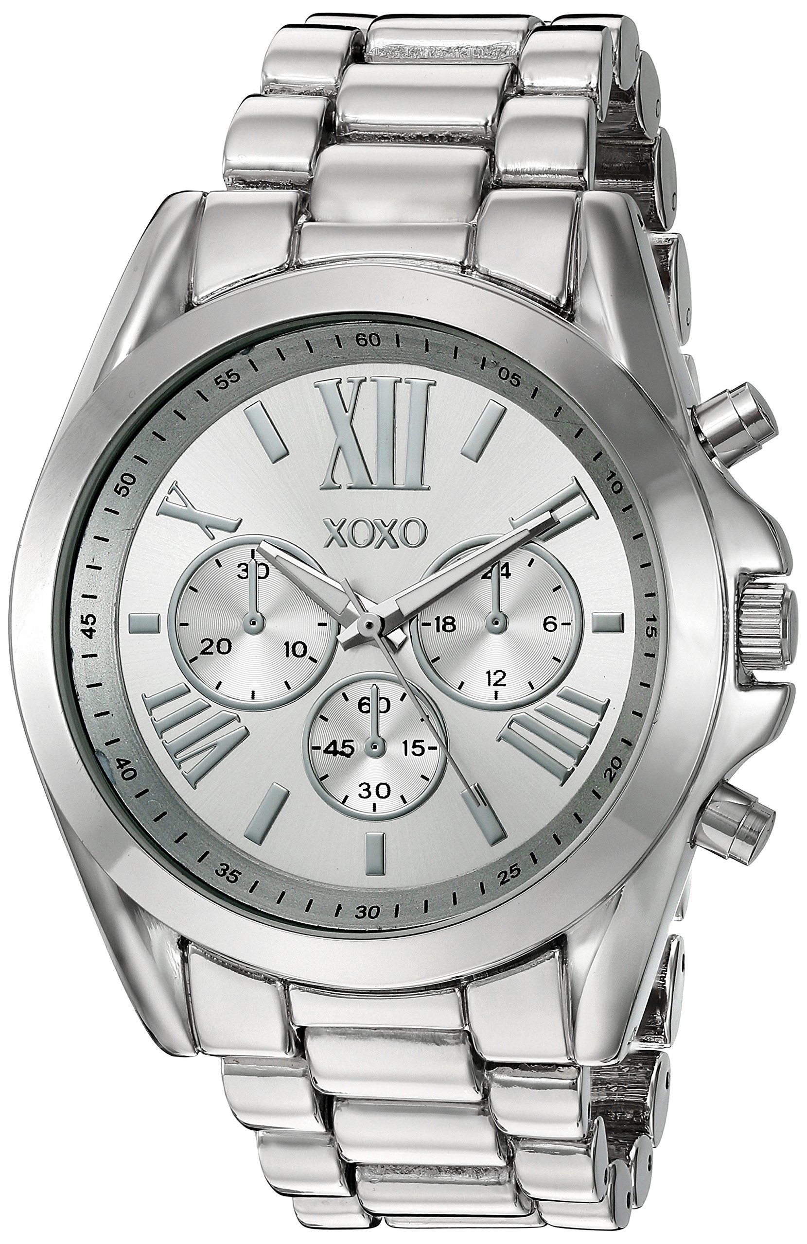 XOXO Women's Silver-Toned Quartz Watch - Stylish Stainless Steel & Alloy for Everyday Wear