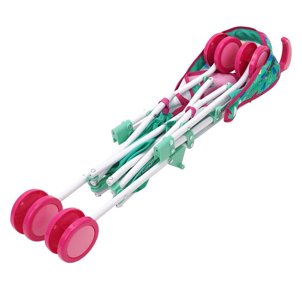 Baby Alive Doll Umbrella Stroller with Hearts & Colors Playset - Interactive Toy Stroller for Toddlers & Kids (Ideal for Indoor Play, Birthday Gifts & Role-Playing Fun)