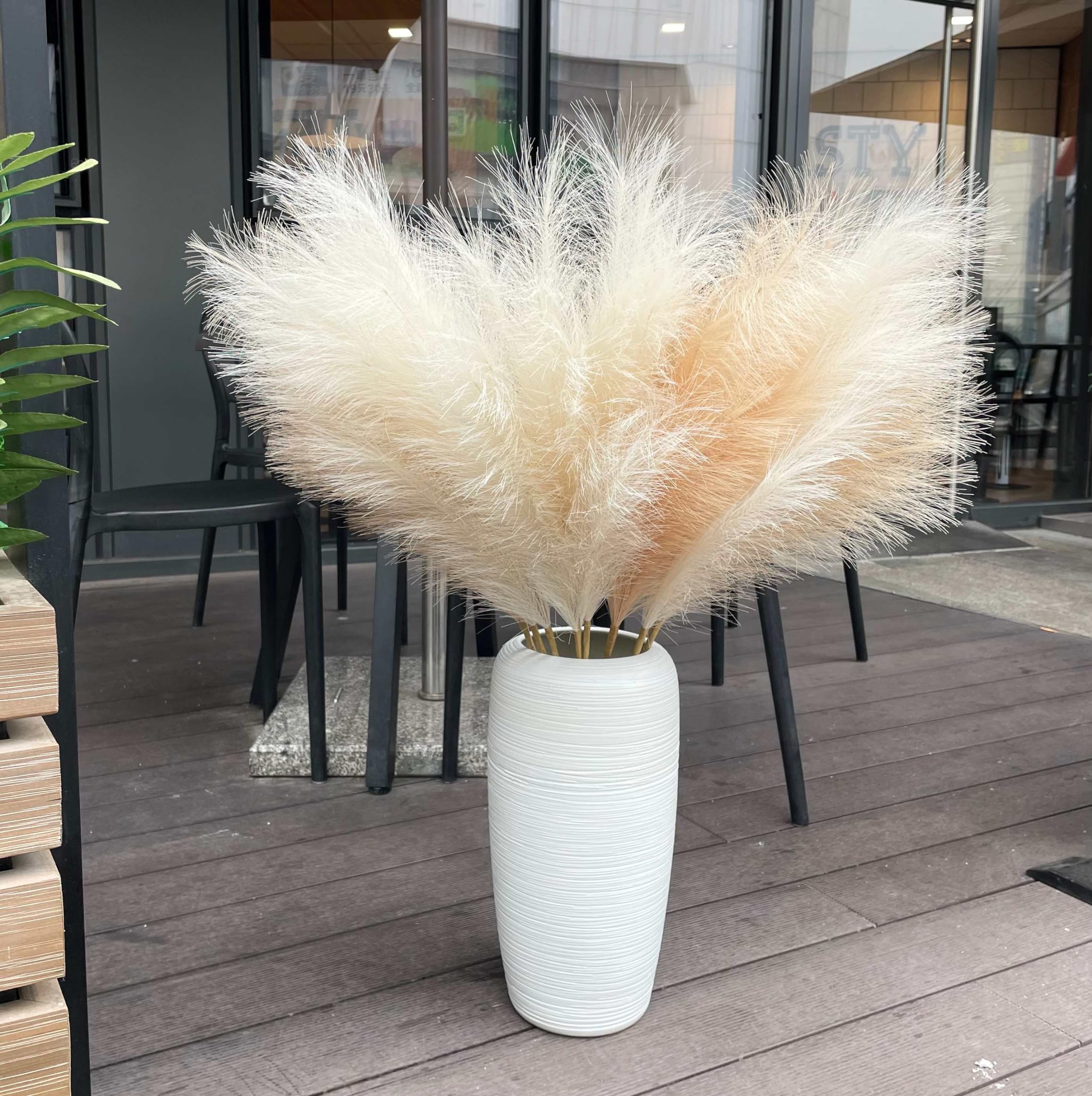 Ouddy 8 Pcs Faux Pampas Grass Decor 38