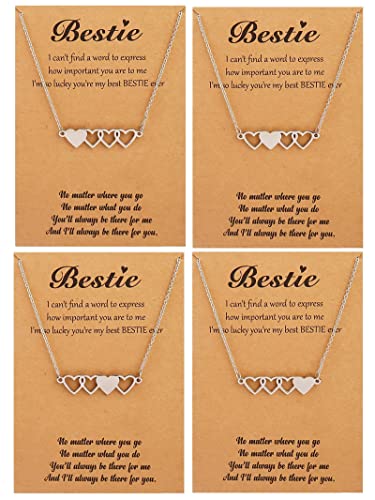 C: 4Pcs Friendship Necklaces