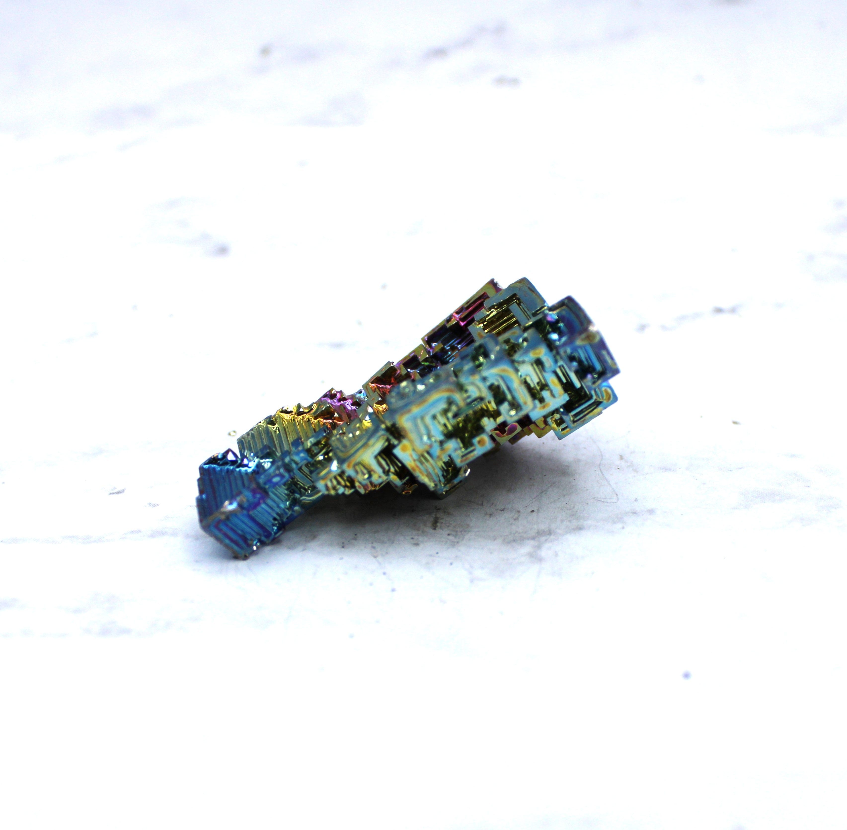 Bismuth Crystal Specimen - Natural Rainbow Metallic Mineral for Collectors, Science & Home Decor | Perfect for Display, Gifts & Healing Crystals