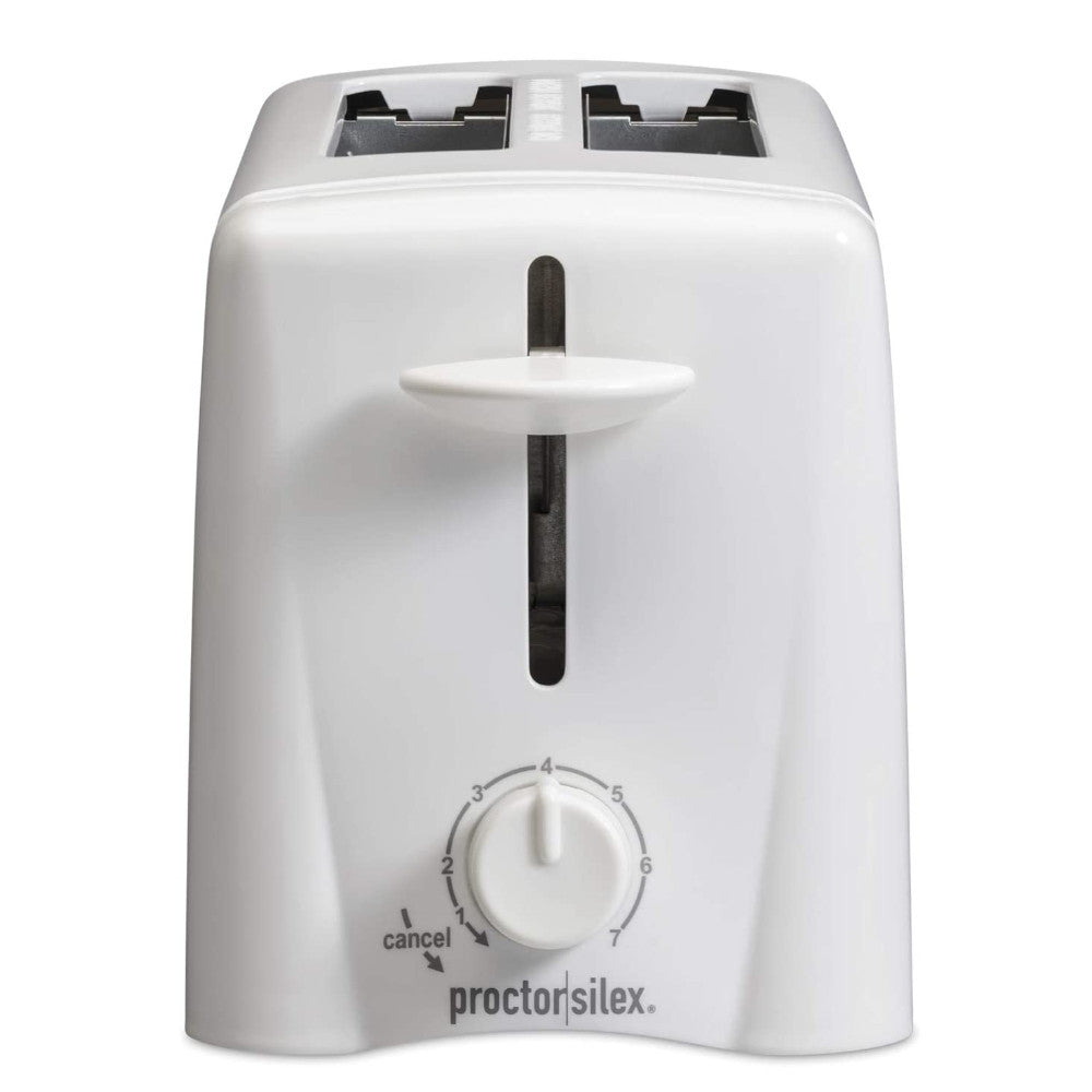 Proctor Silex 2-Slice Toaster 22611 - Compact Countertop Toaster for Bagels, Bread & Pastries - Perfect for Breakfast, Kitchen & Dorm Rooms